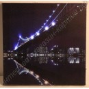 Картина с LED подсветкой: мост в огнях ночи